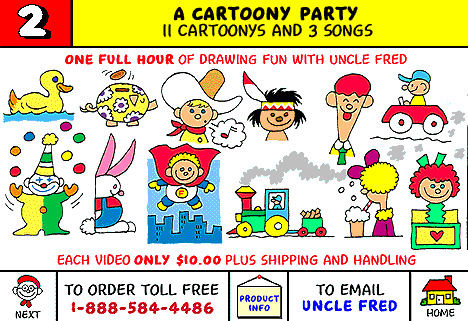Cartoony Party Info